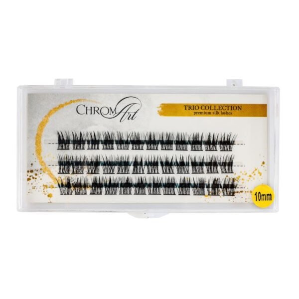 Gene false ChromArt Premium Silk Lashes Curbură Trio 10