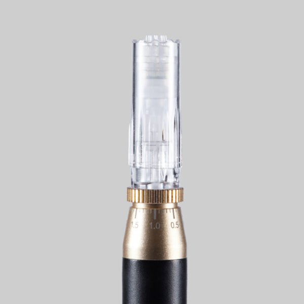 DALTON MP200 este un stilou de microneedling profesional, fără fir, care stimulează regenerarea pielii prin micro-injuri controlate. Cu adâncime ajustabilă și ace sterile, tratează eficient ridurile, cicatricile și hiperpigmentarea, oferind rezultate vizibile și de durată.